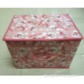 2014 Newest Polyster Big Size New Design Portable Cute Fruit Animals Pictures Storage Box With Compartment